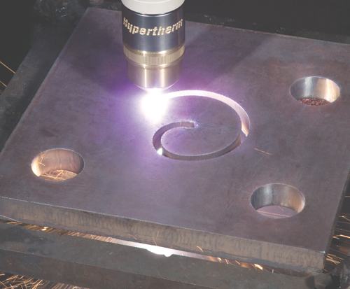 Image - Advancements in Technology Eliminate Taper and Ding Problems in Plasma Hole Cutting