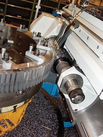 Image - First Large Vertical Turning Center with Integrated Gear Cutting Capability Increases Productivity by Reducing Setups, Part Transfers, Processing Time, and Space Requirements